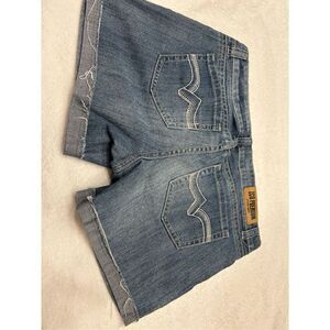 ZCO Jean shorts size 13 medium blue cuffed distressed rhinestone studs e…